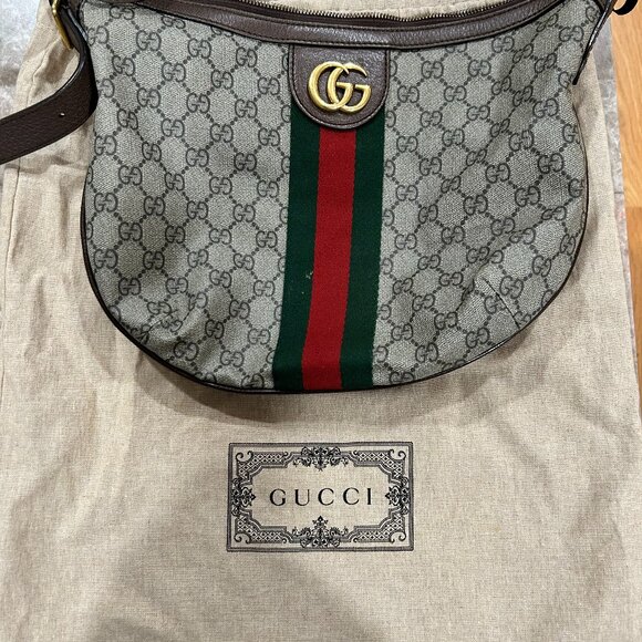 Gucci GG Ophidia Half Moon Crossbody - Picture 1 of 4